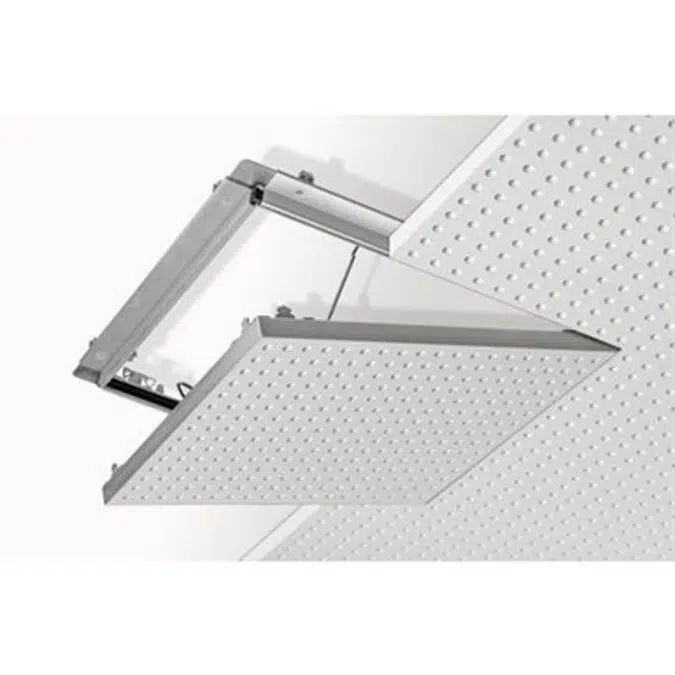 E112C.de Knauf alutop Access panels REVO Apertura Board 12.5 - Access panel for Knauf Cleaneo Acoustic Design Ceiling D127.de without requirements for building physics