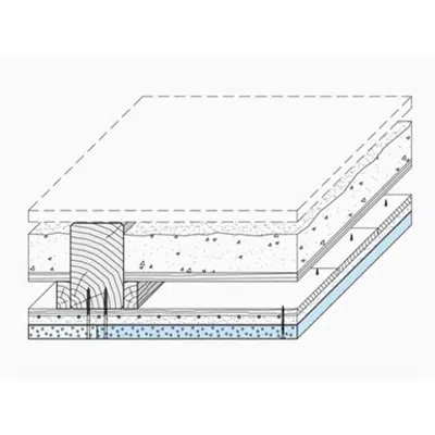 afbeelding voor D150A.de Knauf Wood Beamed Ceiling System for old construction - direct install