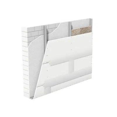 Image for W653.de Knauf Shaft wall with CW-profile, massive board
