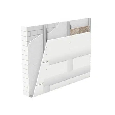 imagen para W653.de Knauf Shaft wall with CW-profile, massive board