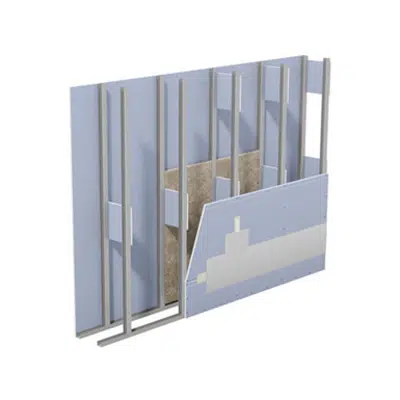 Immagine per W116.de – Knauf Metal Stud Partition – Double metal stud frame, single/double-layer cladding 