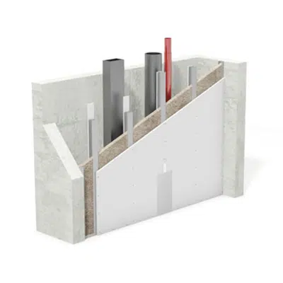 Image pour K251.de Knauf Fireboard Installation Shaft Wall – Stud construction with CW double profiles