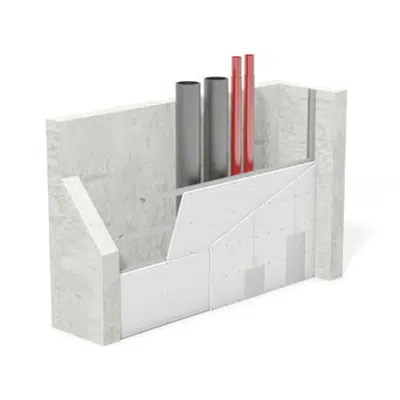 画像 W630.de Knauf Installation Shaft Wall – Stud crossbars with CW profiles