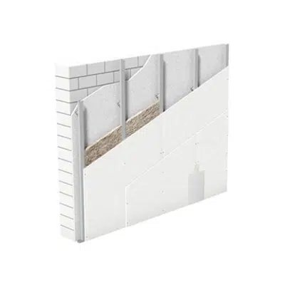 Obrázek pro W623.de Knauf Shaft wall with CD 60/27, directly attached