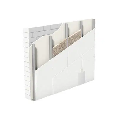 Image for W626.de Knauf Shaft wall with CW-profile, multi-layer cladding