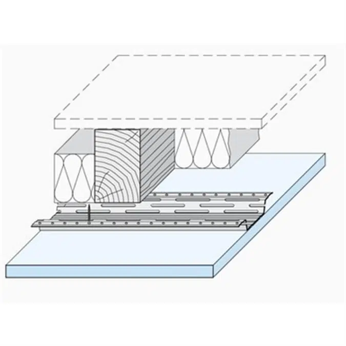 D153.de Knauf Wood Beamed Ceiling System - Feather-Rails