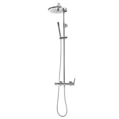 Image for CÓNICO Shower mixer column sprayer 250 mm abs and flexible hose pvc