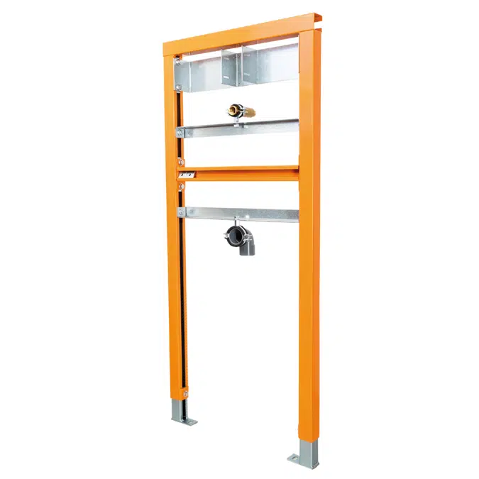 Urinal frame support with mechanical flush Arte UE