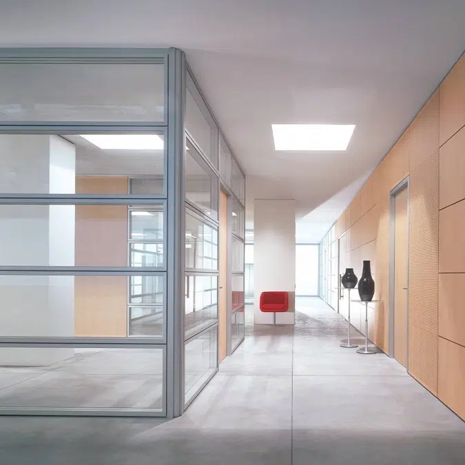 Divilux Metrica V double glass partition wall