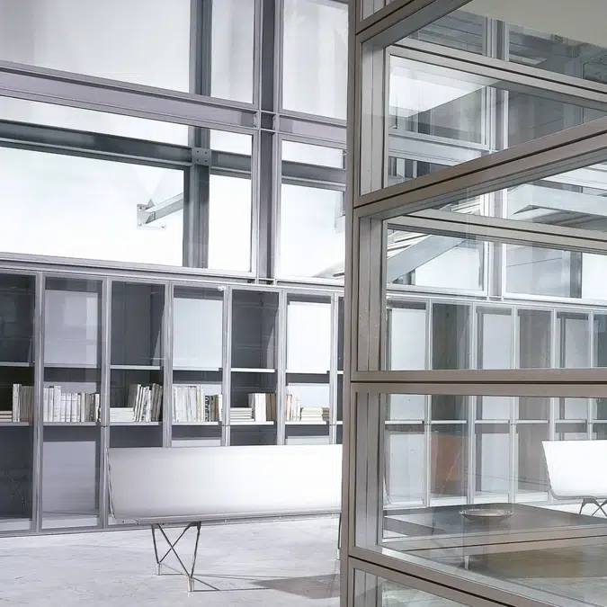 Divilux Metrica V double glass partition wall