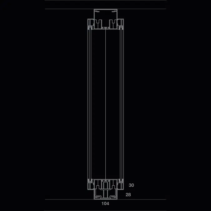 Divilux Metrica V double glass partition wall