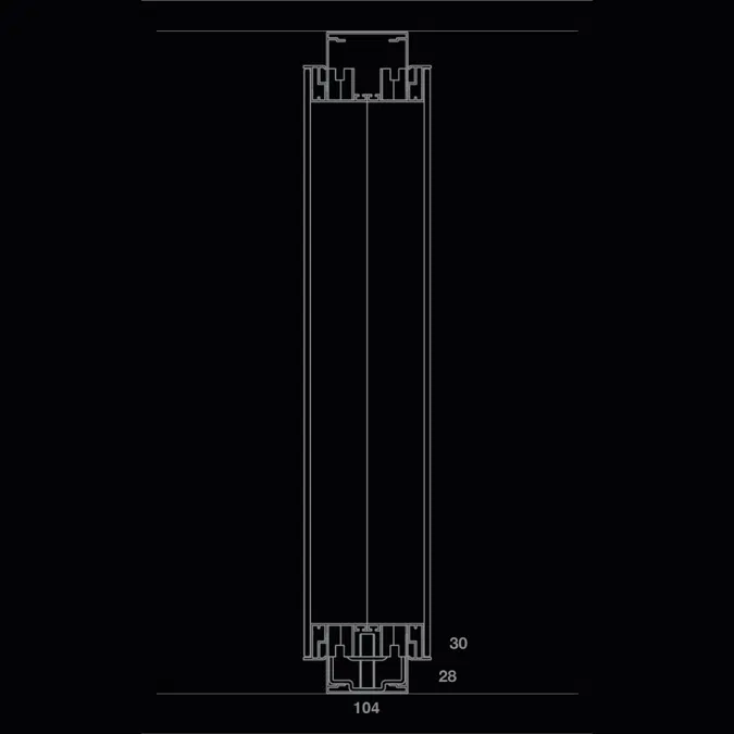 Divilux Metrica S double glass partition wall