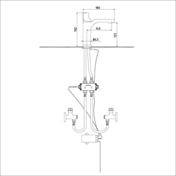 Myra Touch Basin Mixer