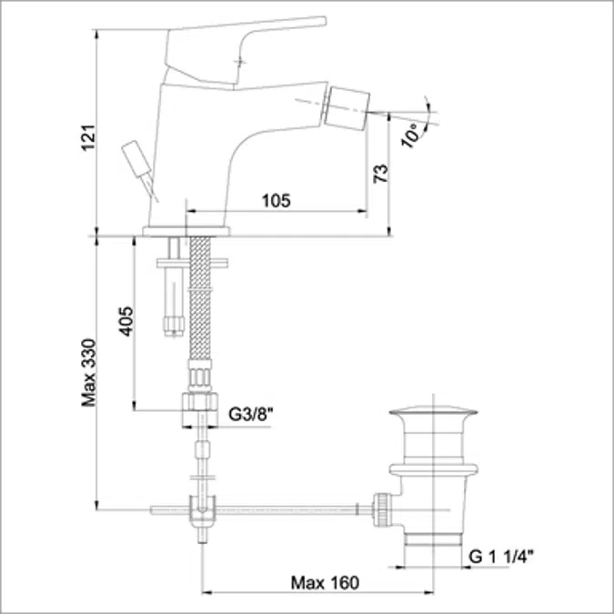 Tiera Bidet Mixer