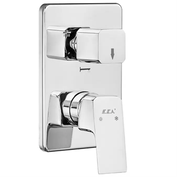 Tiera Concealed Bath Mixer Surface Mounted Group