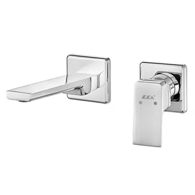 изображение для Tiera Concealed Basin Mixer Surface Mounted Group - Double Rosette