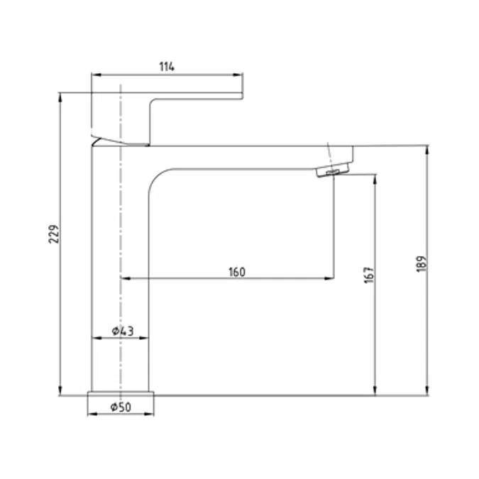 Nita Medium Basin Mixer