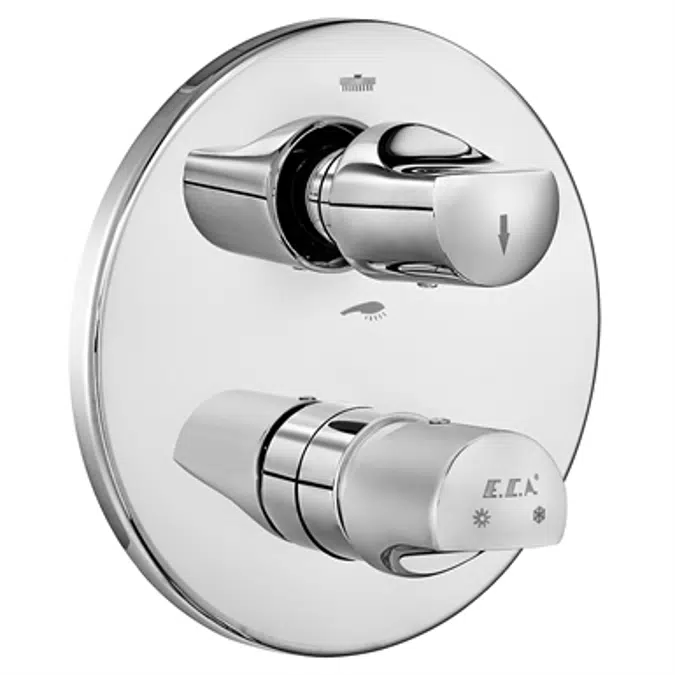 Myra Concealed Bath Mixer Surface Mounted Group