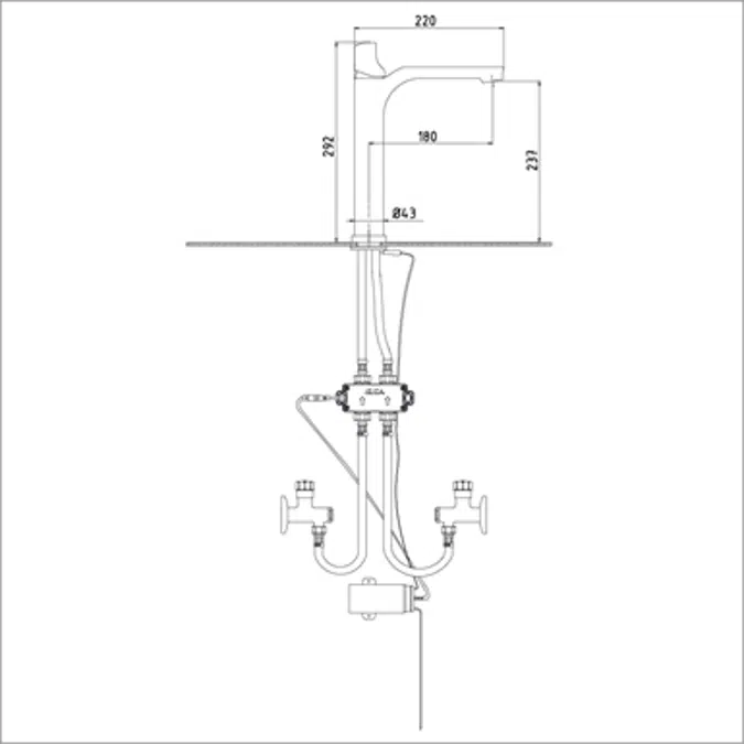 Myra Touch Tall Basin Mixer