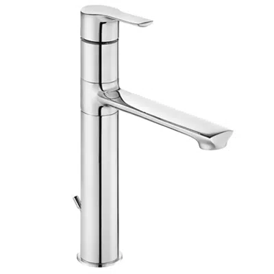 Image for Luna Tall Basin Mixer with Pop-Up