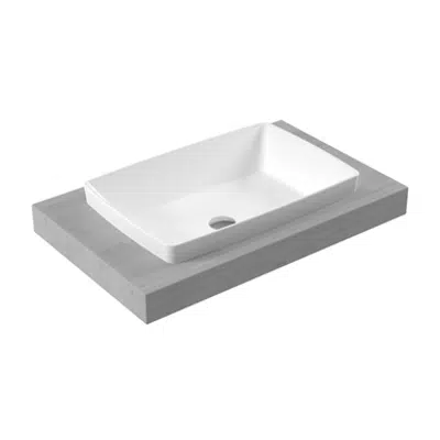 Image for Rita Countertop Built-in Slim Washbasin Hygiene+ RT34