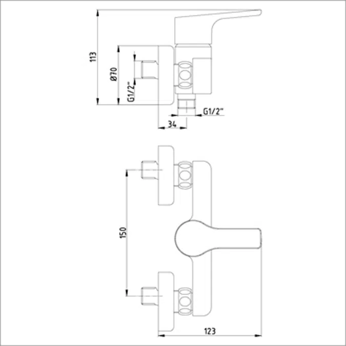 Luna Shower Mixer