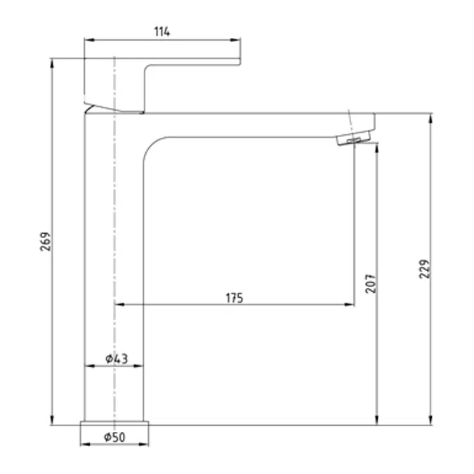 Nita Tall Basin Mixer