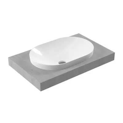 Sapphire Countertop Built-in Slim Washbasin SP33图像