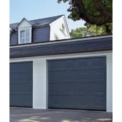 kuva kohteelle HAFELE automatic garage door LPU42 Panelled in Woodgrain