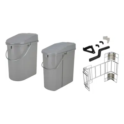 Image for HAFELE Waste Bins Suspending on front panel Two compartment