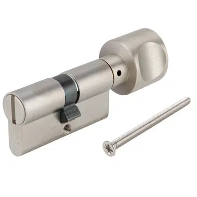 HAFELE Wooden Swing Door Profile Cylinder SA WC Double Profile Cylinder with Round Thumbturn 이미지