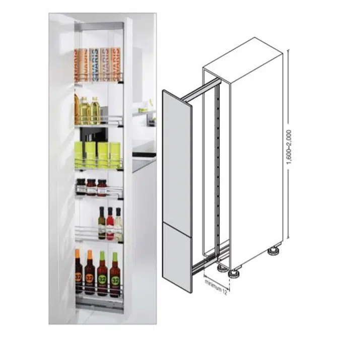 Pull-Out Pantry by Hafele