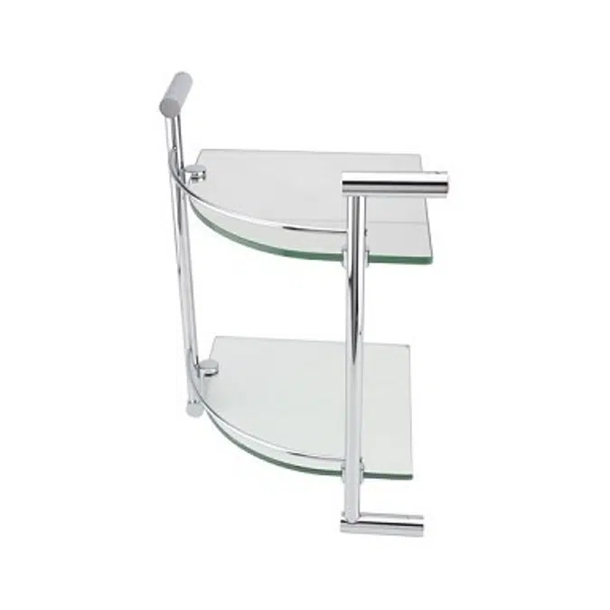BIM objects - Free download! HAFELE Glass shelf, 2-tier RENOIR 580.40. ...