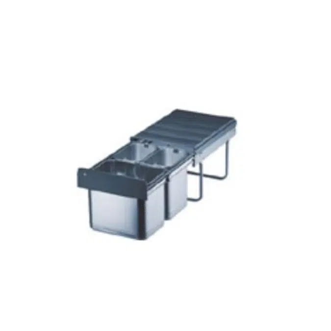 HAFELE Waste Bins Systems for screw fixing to base panel 1x16 and 2x8L