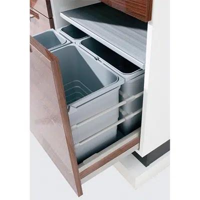 HAFELE Waste Bins Inserting into pull out systems 2x8 and 2x17L图像