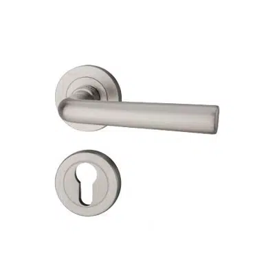 HAFELE Wooden Swing Door Lever Handle PC LEV HDL SET8 BR125x55mm 이미지
