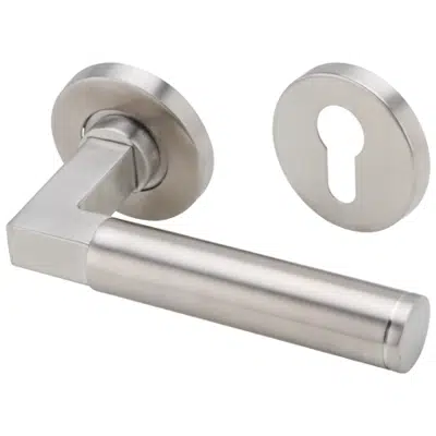 HAFELE Wooden Swing Door Lever Handle PC HANDLE SET 8 ST.ST.MATT 이미지