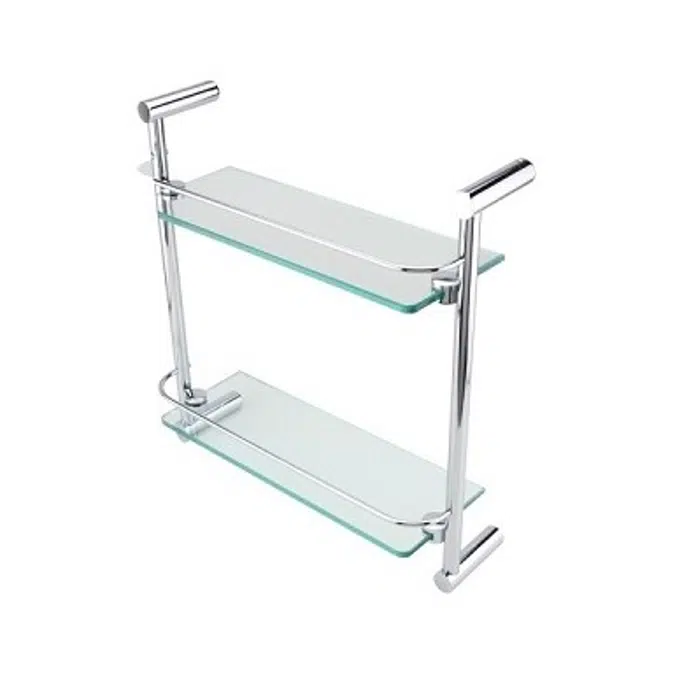 BIM objects - Free download! HAFELE Glass shelf, 2-tier RENOIR 580.40. ...