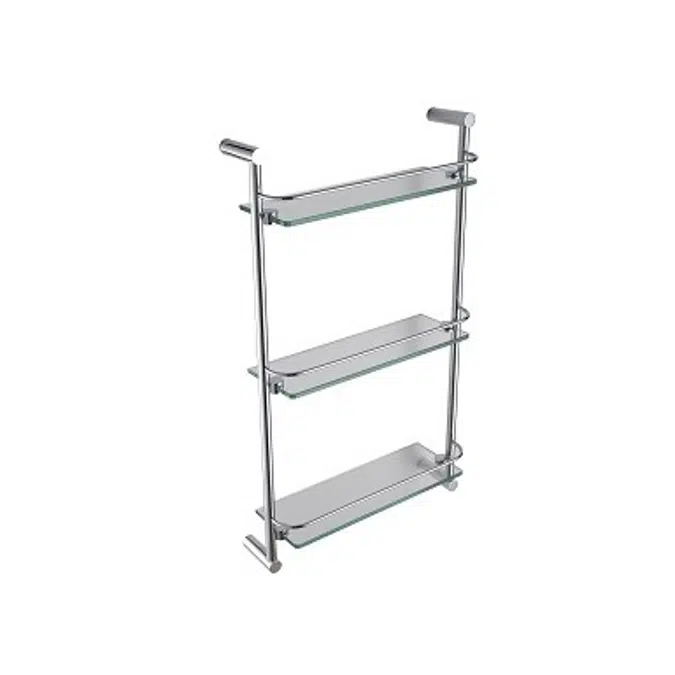 BIM objects - Free download! HAFELE Glass shelf, 3-tier RENOIR 580.40. ...