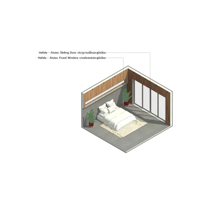 Energy Saving Series- Small bedroom 15 Sqm.2