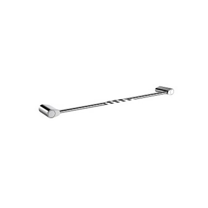BIM objects - Free download! HAFELE Single towel rail with functional ...