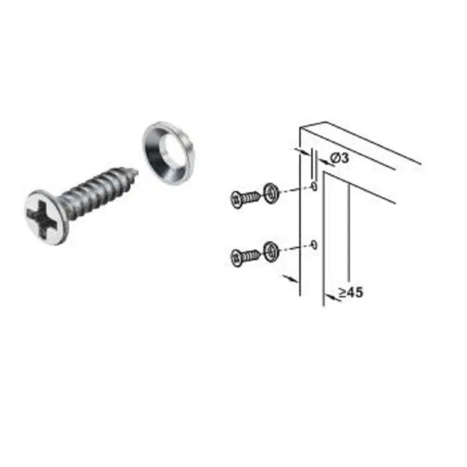 HAFELE Furniture Fitting Stay Flap Fitting Free Space1.18 push