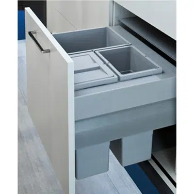 HAFELE Waste Bins Installation behind front panels Hailo Zargen-Cargo Matrix Box P图像
