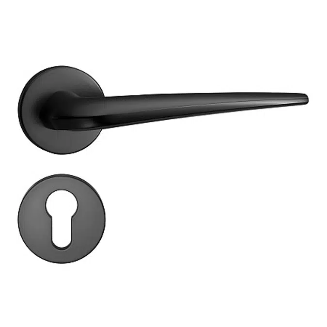 BIM objects - Free download! HAFELE Wooden Swing Door Lever Handle PC ...