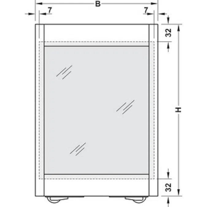 HAFELE Glass Sliding Door Fittings DESIGN 80-M SLIDO with Soft Close Mechanism Both Sides