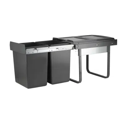 Image for HAFELE Waste Bins Systems for screw fixing to base panel Double-W400mm