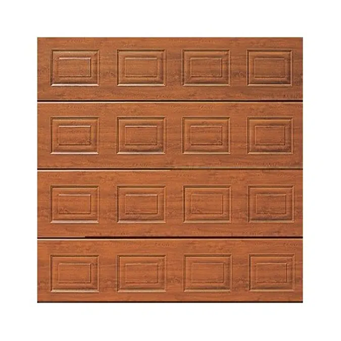 HAFELE automatic garage door LPU42 Panelled in Woodgrain