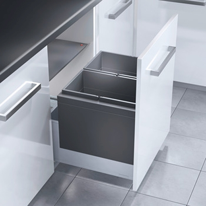 BIM objects Free download! HAFELE Waste Bins Installation behind