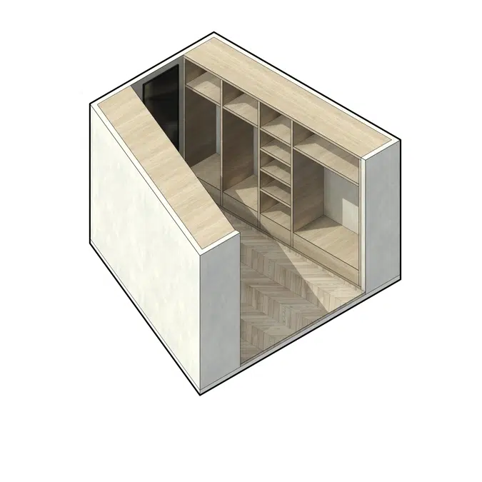 Odd floor plan Series - Walk-in Closet trapezoid