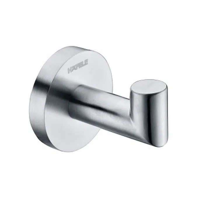 BIM objects - Free download! HAFELE Robe hook LEO 580.41.000 | BIMobject